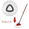 Picture of 1 Pack Mop Replacement Heads Compatible with Spin Mop, Microfiber Spin Mop Refills, Easy Cleaning Mop Head Replacement