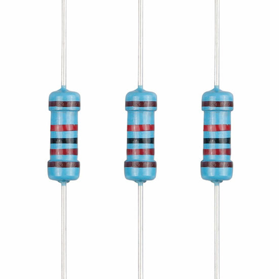Picture of EDGELEC 100pcs 12K ohm Resistor 1/2w (0.5Watt) ±1% Tolerance Metal Film Fixed Resistor, Multiple Values of Resistance Optional