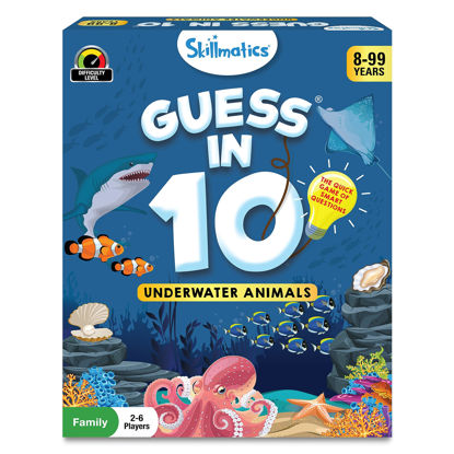 Picture of Skillmatics Card Game - Guess in 10 Underwater Animals, Gifts for 8 Year Olds and Up, Quick Game of Smart Questions, Fun Family Game