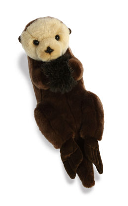 Picture of Aurora® Adorable Miyoni® Sea Otter Stuffed Animal - Lifelike Detail - Cherished Companionship - Brown 17 Inches