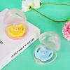 Picture of Accmor Pacifier Case, Pacifier Holder Case, Pacifier Container for Travel, BPA Free,Transparent Pink, 2 Pack