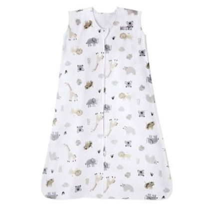 Picture of HALO Sleepsack 100% Cotton Muslin Wearable Blanket, TOG 0.5, Animal Paint, Large