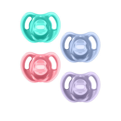 Picture of Tommee Tippee Ultra-Light Silicone Pacifier, Symmetrical One-Piece Design, BPA-Free Silicone Binkies, 18-36m, 4 Count