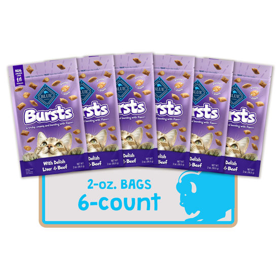 GetUSCart Blue Buffalo Bursts Crunchy Cat Treats, Chicken Liver and