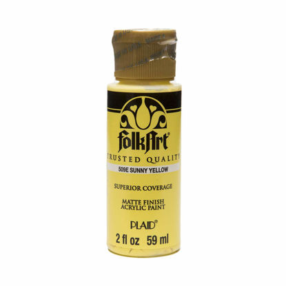 Picture of FolkArt Acrylic Paint in Assorted Colors (2 oz), 509, Sunny Yellow