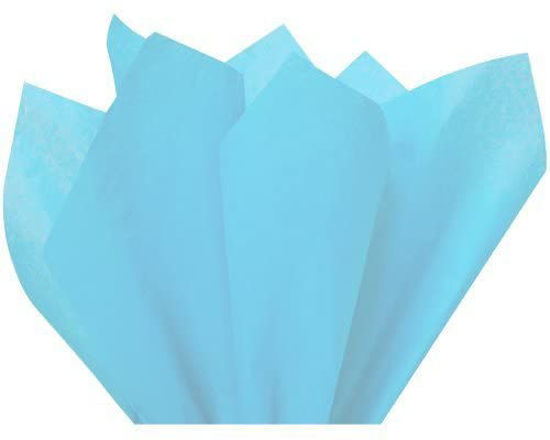 Picture of Flexicore Packaging |Light Blue Gift Wrap Tissue Paper | Size: 15 Inch X 20 Inch | Count: 10 Sheets | Color: Light Blue | DIY Craft, Art, Wrapping, Crepe, Decorations, Pom Pom, Packing & Party