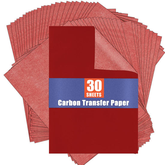 GetUSCart Red Carbon Paper for Tracing Graphite TransferPaper PSLER