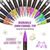 Picture of Double Line Outline Pens, 26 Colors Squiggles Shimmer Outline Marker Set, Doodle Dazzles Shimmer Pen for Drawing, Doodle, Craft Project