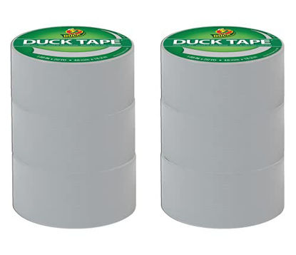 Picture of Duck Brand 285226_C Duck Color Duct Tape, 6-Roll, Dove Grey, 6 Rolls