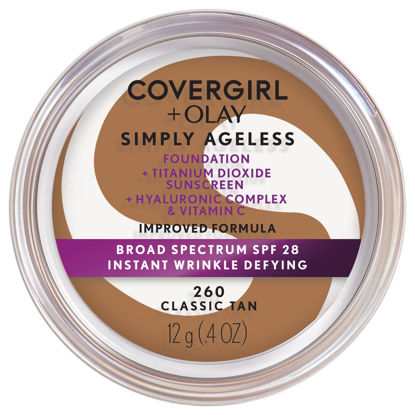 Picture of COVERGIRL & Olay Simply Ageless Instant Wrinkle-Defying Foundation, 260 Classic Tan