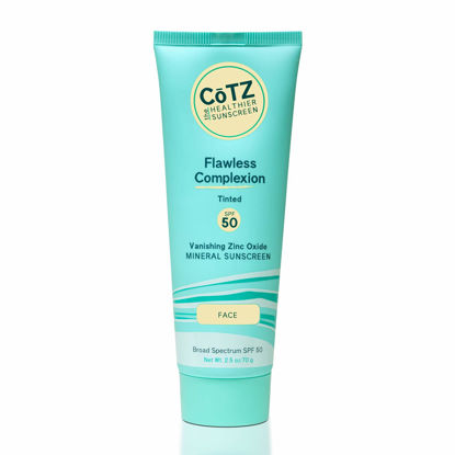 Picture of CōTZ Flawless Complexion Tinted Facial Mineral Sunscreen Broad Spectrum SPF 50; 2.5 oz / 70 g