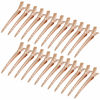 Picture of 24 Packs Duck Bill Clips, Bantoye 3.35 Inches Rustproof Metal Alligator Curl Clips with Holes for Hair Styling, Hair Coloring, Rose Gold