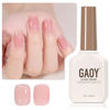 Picture of GAOY Sheer Pink Nude Gel Nail Polish, 16ml Jelly Neutral Peach Translucent Color 1355 UV Light Cure Gel Polish for Nail Art DIY Manicure and Pedicure at Home