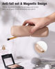 Picture of FERYES Large Travel Makeup Brush Holder, Magnetic Anti-fall Out Silicon Portable Cosmetic Face Brushes Holder, Soft and Sleek Makeup Tools Organizer for Travel- (8.27 * 2.36 * 1.57)