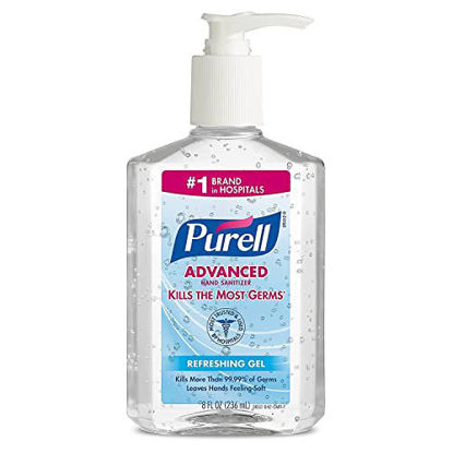 Picture of Purell Advanced Instant Hand Sanitizer Gel 8 oz (Pack of 3)