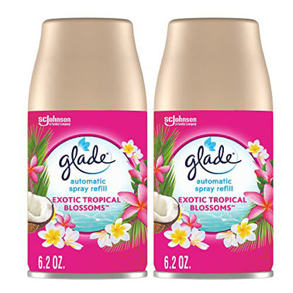Picture of Glade Automatic Spray Refill 2 ct, Exotic Tropical Blossoms, Automatic Spray air freshener, 12.4 oz, 12.4 Ounce
