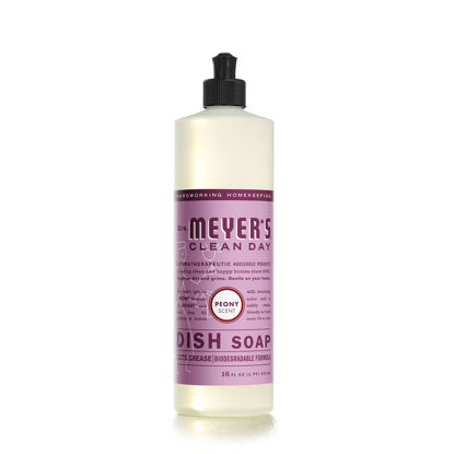 Picture of Mrs. Meyer's Liquid Dish Soap, Biodegradable Formula, Peony, 16 fl. oz