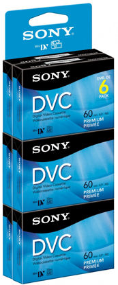 Picture of Sony DVM60PRR/6C 6-Pack 60-Minute Premium DVC with Hangtab