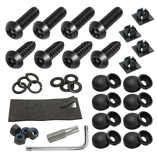 Car number plate screw caps discount