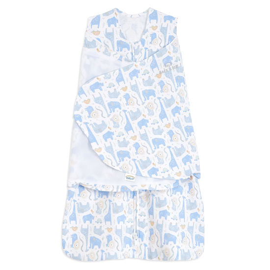 GetUSCart HALO 100 Cotton Sleepsack Swaddle 3 Way Adjustable