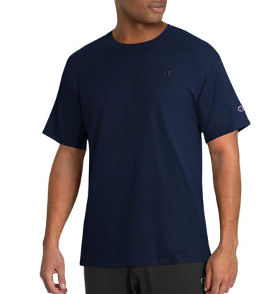 Picture of Champion mens Classic Jersey Tee Shirt, Navy, 3X-Large US