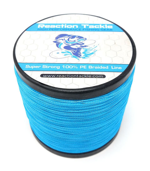 Reaction Tackle Braided Fishing Line Sea Blue 50LB 1500yd