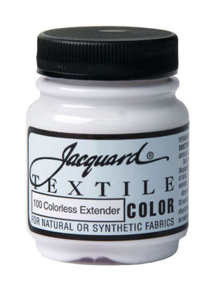 Picture of Jacquard Fabric Paint for Clothes - 2.25 Oz Textile Color - Colorless Extender - Leaves Fabric Soft - Permanent and Colorfast - Professional Quality Paints Made in USA - Holds up Exceptionally Well to Washing
