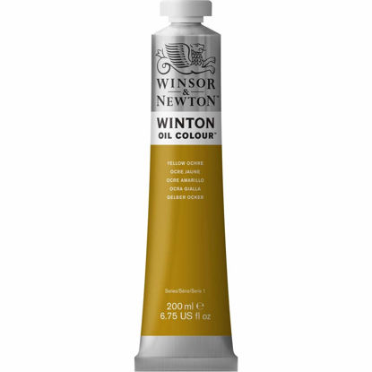 Picture of Winsor & Newton Winton Oil Color, 200ml (6.75-oz) Tube, Yellow Ochre