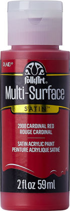 Picture of FolkArt 2900 Multi Surface Acrylic Paint 2OZ, 2 Fl Oz (Pack of 1), Cardinal Red