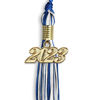 Picture of Endea Graduation Mixed Double Color Tassel with Gold Date Drop (Royal Blue/White, 2023)