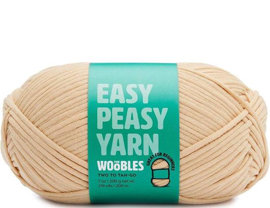 The Woobles Easy Peasy Yarn, Crochet & Knitting Yarn for Beginners with Easy-to-See Stitches - Yarn for Crocheting - Worsted Medium #4 Yarn 