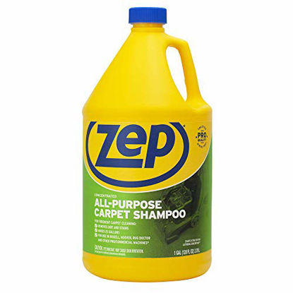 Picture of Zep All-Purpose Carpet Shampoo Concentrate Cleaner - 1 Gallon - ZUCEC128 - Professional Formula Removes Dirt and Stains