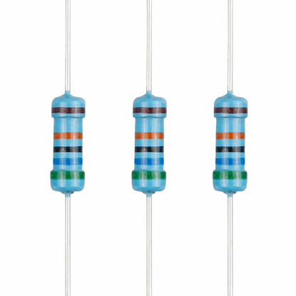 Picture of EDGELEC 100pcs 560K ohm Resistor 1/2w (0.5Watt) ±1% Tolerance Metal Film Fixed Resistor, Multiple Values of Resistance Optional