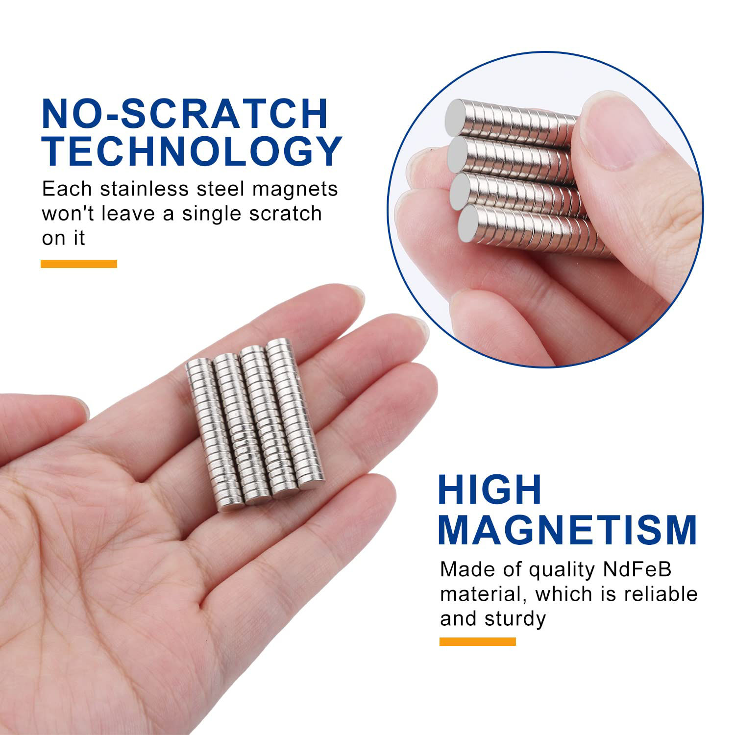 GetUSCart- DIYMAG Magnets, 80 Pack Small Round Neodymium Magnets for ...