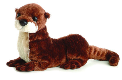 Picture of Aurora® Adorable Flopsie™ River Otter Stuffed Animal - Playful Ease - Timeless Companions - Brown 12 Inches