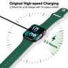 Picture of 𝟮𝟬𝟮𝟯 𝐔𝐩𝐠𝐫𝐚𝐝𝐞𝐝 for Watch Charger Magnetic Fast Charging Cable [1.6ft/0.5M] [Portable] Magnetic Wireless Charging Compatible with Apple Watch Series Ultra/8/7/6/SE2/SE/5/4/3/2/1-Black