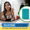 Picture of || OCTOBUDDY MAX || Silicone Suction Phone Case Adhesive Mount || Compatible with iPhone and Android, Anti-Slip Hands-Free Mobile Accessory Holder for Selfies and Videos (MAX - Spade Green)