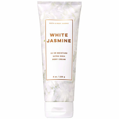 Picture of Bath and Body Works White Jasmine Ultra Shea Body Cream 8 Ounce (2019 Limited Edition)