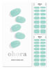 Picture of ohora Semi Cured Gel Nail Strips (N Cream Window) - Works with Any UV Nail Lamps, Salon-Quality, Long Lasting, Easy to Apply & Remove - Includes 2 Prep Pads, Nail File & Wooden Stick