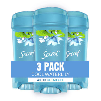 Picture of Secret Fresh Clear Gel Antiperspirant and Deodorant for Women, Waterlily Scent, 2.6oz (Pack of 3)