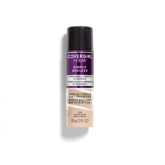 Picture of COVERGIRL & Olay Simply Ageless 3-in-1 Liquid Foundation, Creamy Beige, 1 Fl Oz (Pack of 1)