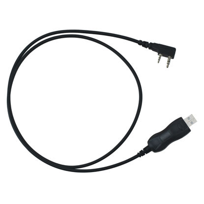 Picture of BTECH PC03 FTDI Genuine USB Programming Cable, BaoFeng UV-5R BF-F8HP UV-82HP BF-888S, and Kenwood Radios