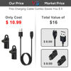 Picture of Charger Cable for Garmin Watch with Extra Type C Adapter, 3.3ft USB Charging & Data Transfer Cord for Fenix 7/7S/7X, Instinct 2/2S/Solar, Vivoactive 4/4S/3, Venu 2/2S/Sq, Forerunner 245/945/55/45, etc