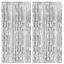 Picture of 2 Pack Foil Curtain Backdrop Silver Metallic Tinsel Foil Fringe Curtains Photo Booth Props for Birthday Wedding Engagement Baby Shower Bachelorette Christmas Holiday Celebration Party Decorations