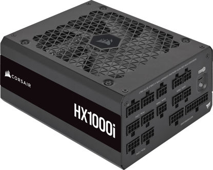 Picture of Corsair HX1000i Fully Modular Ultra-Low Noise ATX Power Supply - ATX 3.0 & PCIe 5.0 Compliant - Fluid Dynamic Bearing Fan - CORSAIR iCUE Software Compatible - 80 Plus Platinum Efficiency - Black