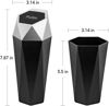 Picture of OUDEW 2 Packs Car Trash Can with Lid, New Car Dustbin Diamond Design, Leakproof Vehicle Trash Bin, Mini Garbage Bin for Automotive Car Home Office Kitchen Bedroom(Silver)