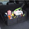 Picture of AOKJOY Car Trunk Organizer Car Storage Organizer Collapsible Multi Compartment Car Organizer Adjustable Straps Car Organizer for SUV(Black)