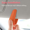 Picture of Sunglass Holder for Car Visor Sunglasses Clip Magnetic Leather Glasses Eyeglass Holder Truck Car Interior Accessories Universal for Woman Man -Orange