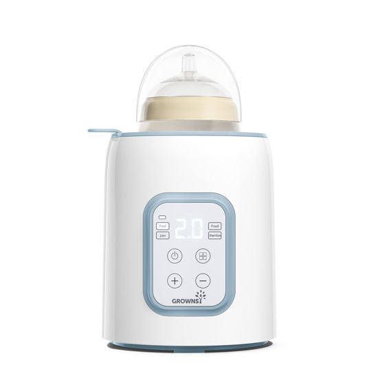 Picture of GROWNSY Bottle Warmer, 8-in-1 Fast Baby Milk Warmer with Timer for Breastmilk or Formula, Accurate Temperature Control, Multifunctional Baby Bottle Warmers for All Bottles- Blue