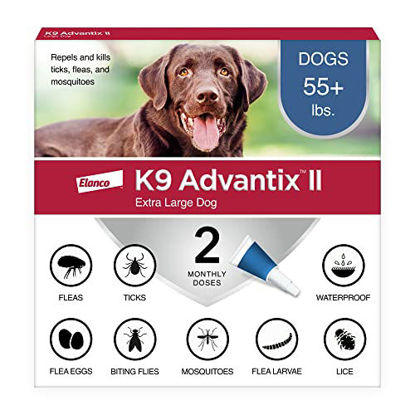 Picture of K9 Advantix II XL Dog Vet-Recommended Flea, Tick & Mosquito Treatment & Prevention | Dogs Over 55 lbs. | 2-Mo Supply
